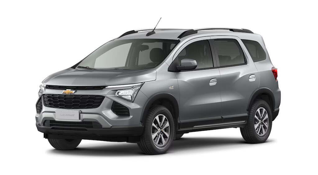 Chevrolet Spin LT na cor Prata Skark